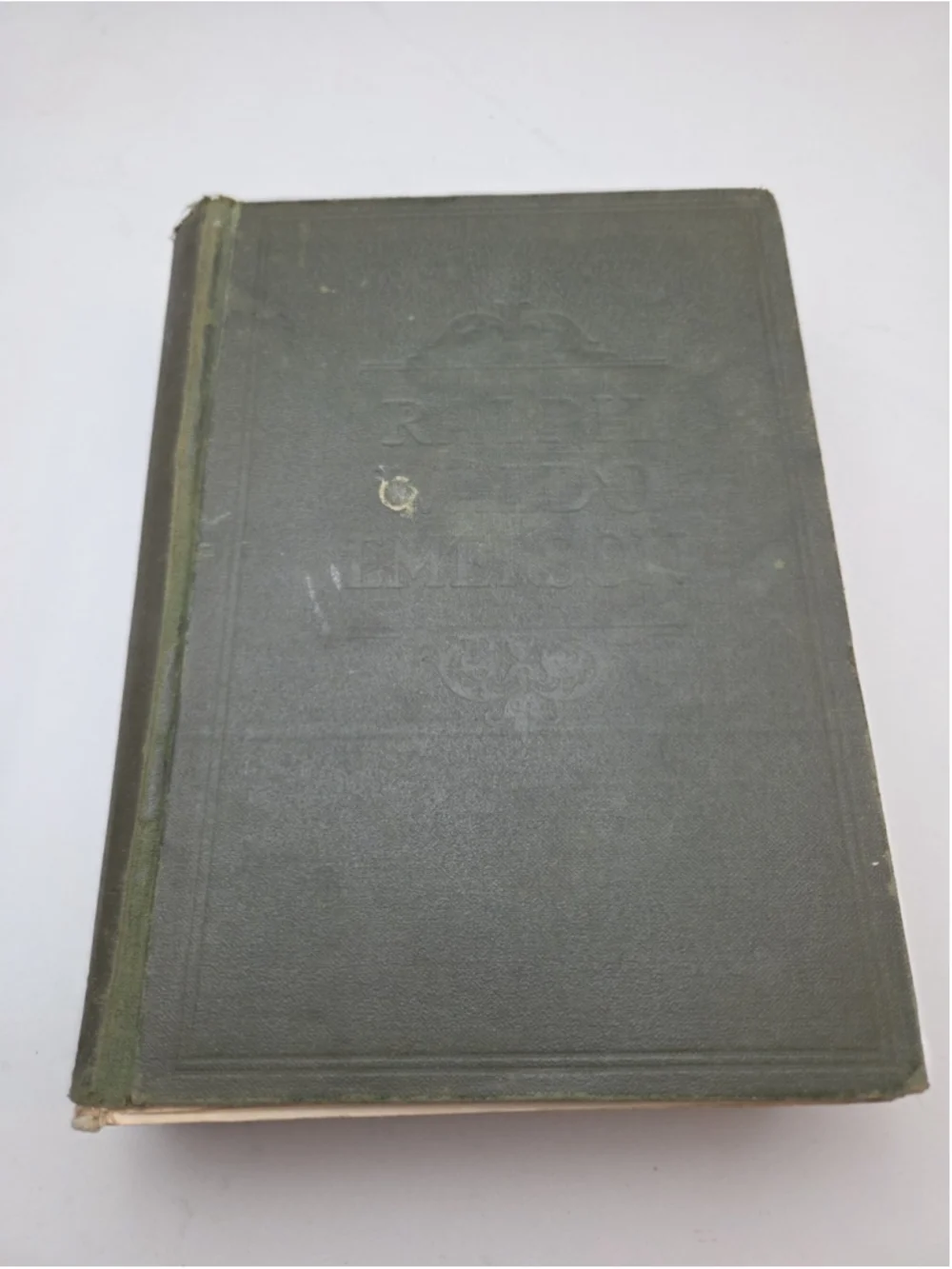 Antique Ralph Waldo Emerson Collected Works Essays Decorative Binding